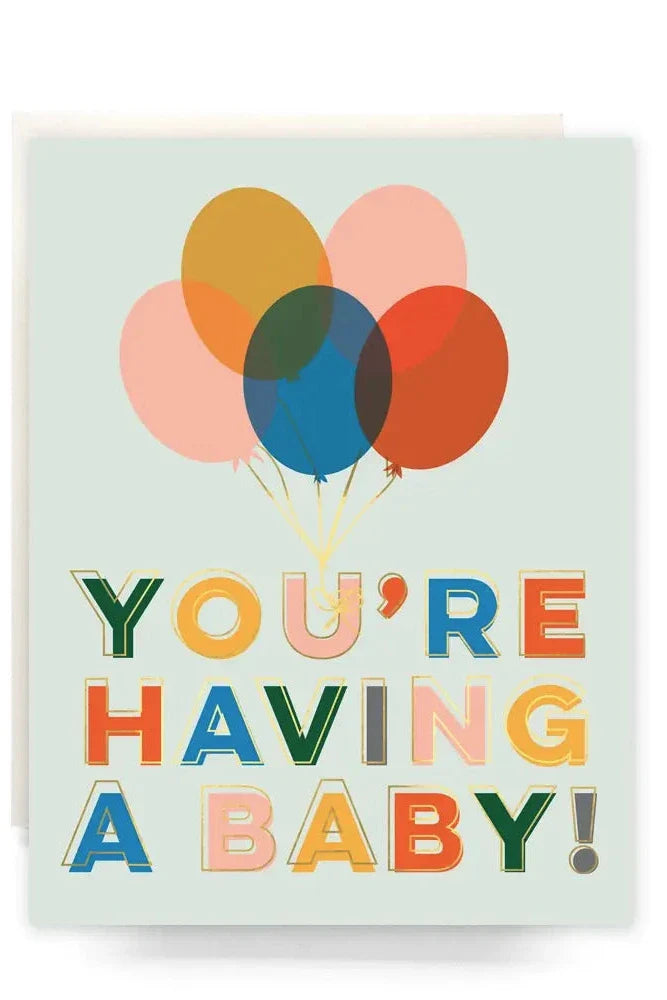 Antiquaria you're having a baby! card