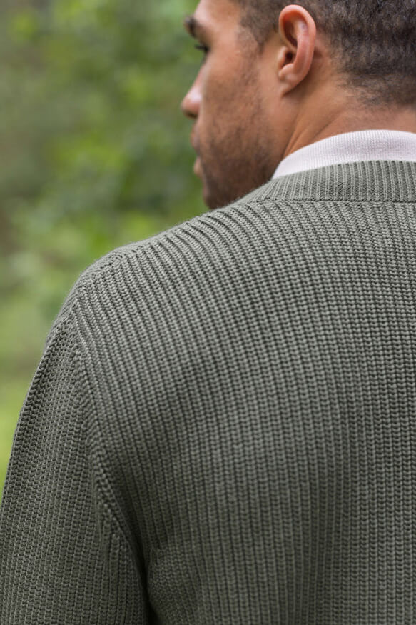 Alex Crane Bay Cardigan in pine back