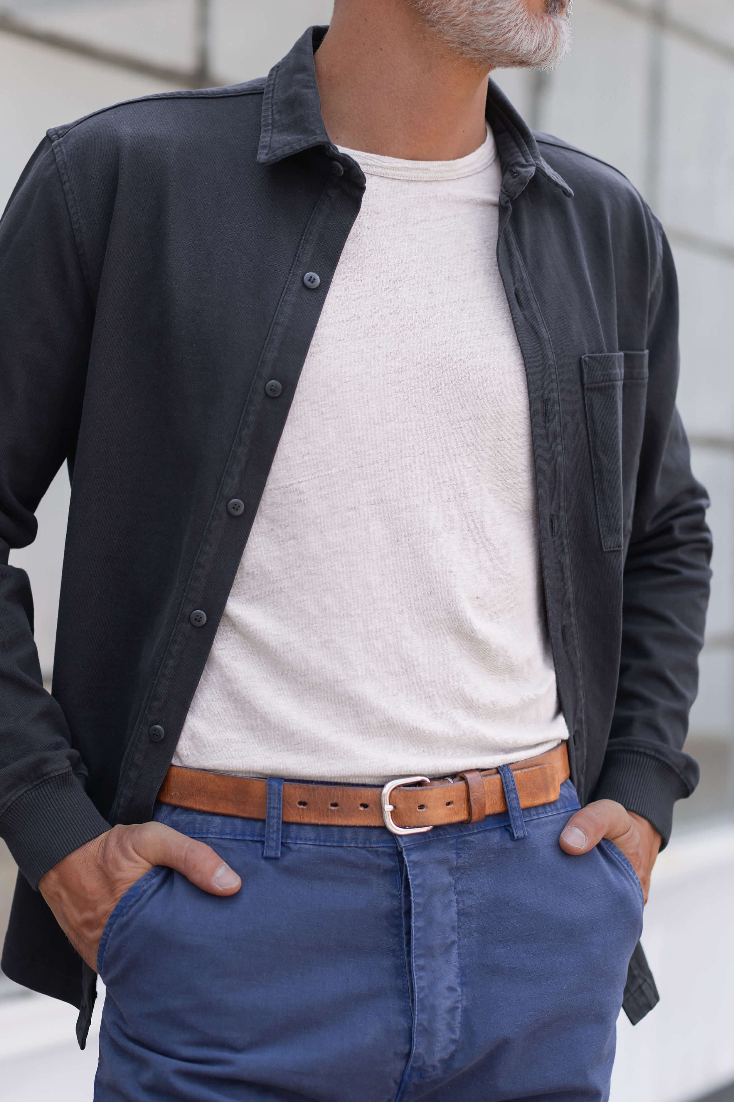 Alex Crane Caza Knit shirt in midnight outfit
