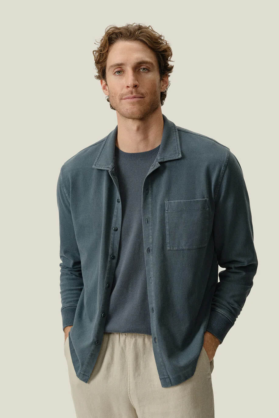 Alex Crane Caza Shirt in lake fit
