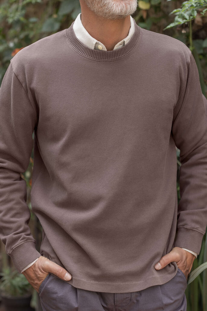 Alex crane Crewneck in coffee fit