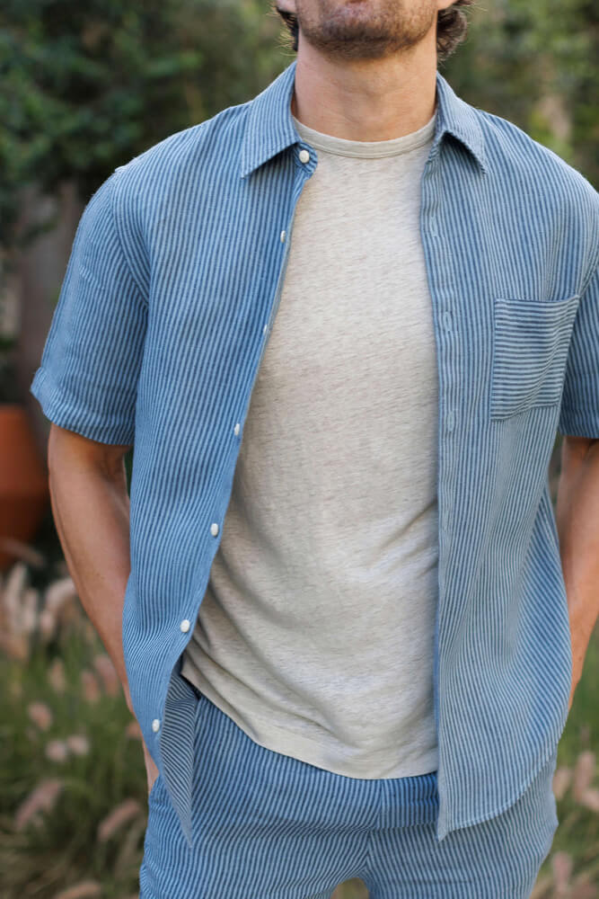 Alex Crane ola shirt in indigo fit