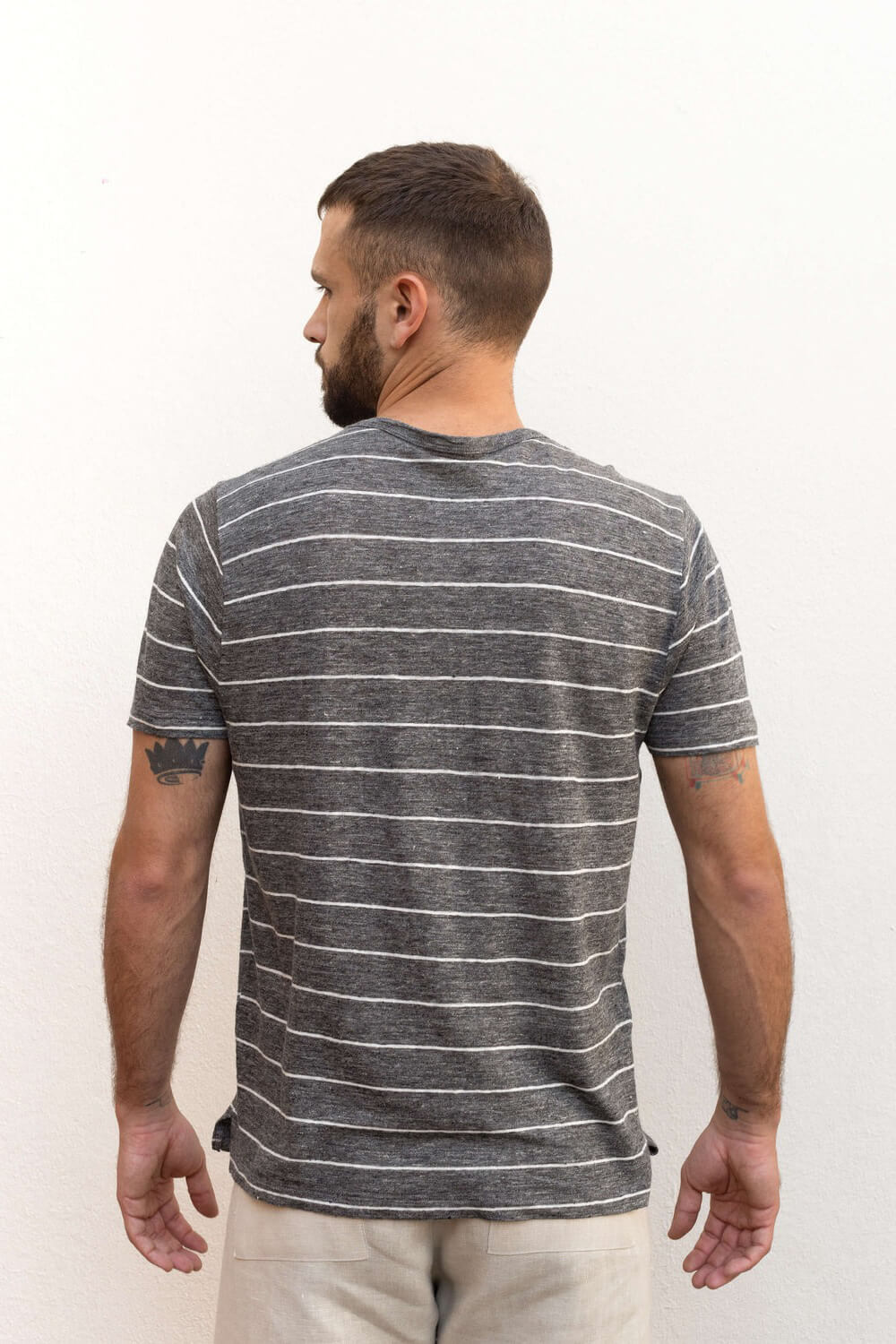 Alex Crane sun tee in chalk back