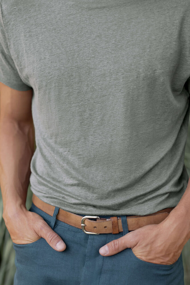 Alex Crane Sun Tee in jade details