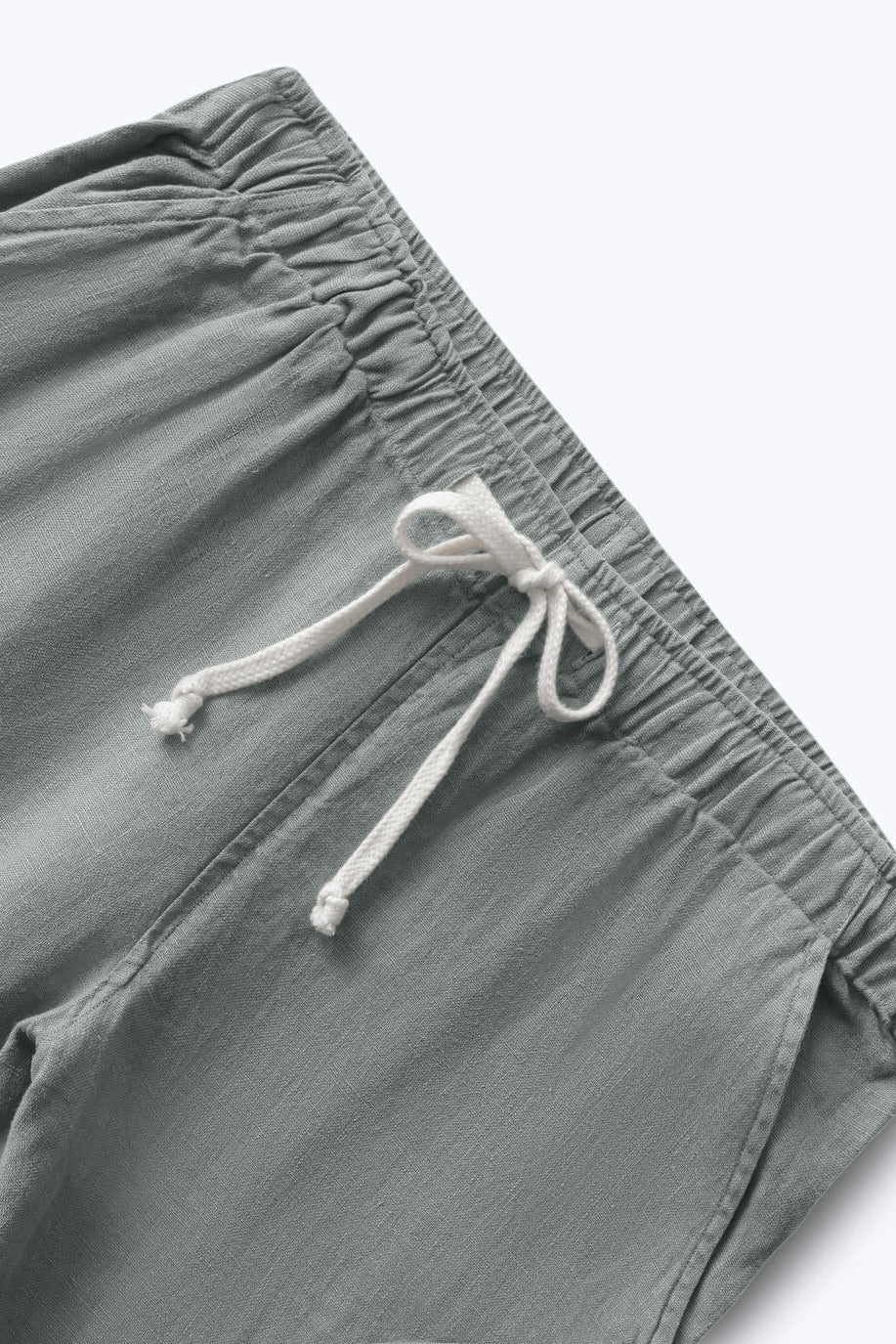 Alex Crane Bo Pants in Jade close up