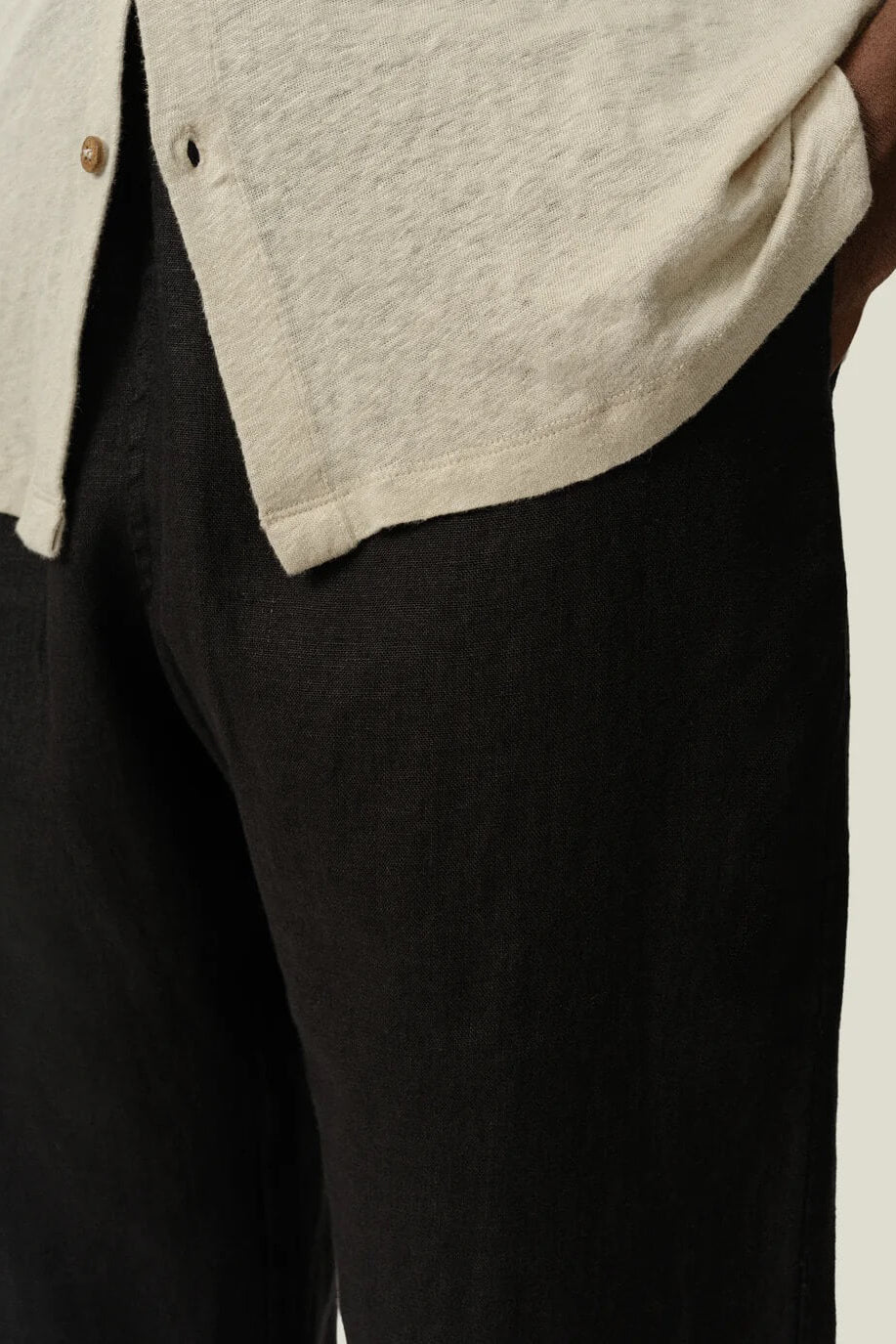 Alex Crane Bo Pants in Night close up