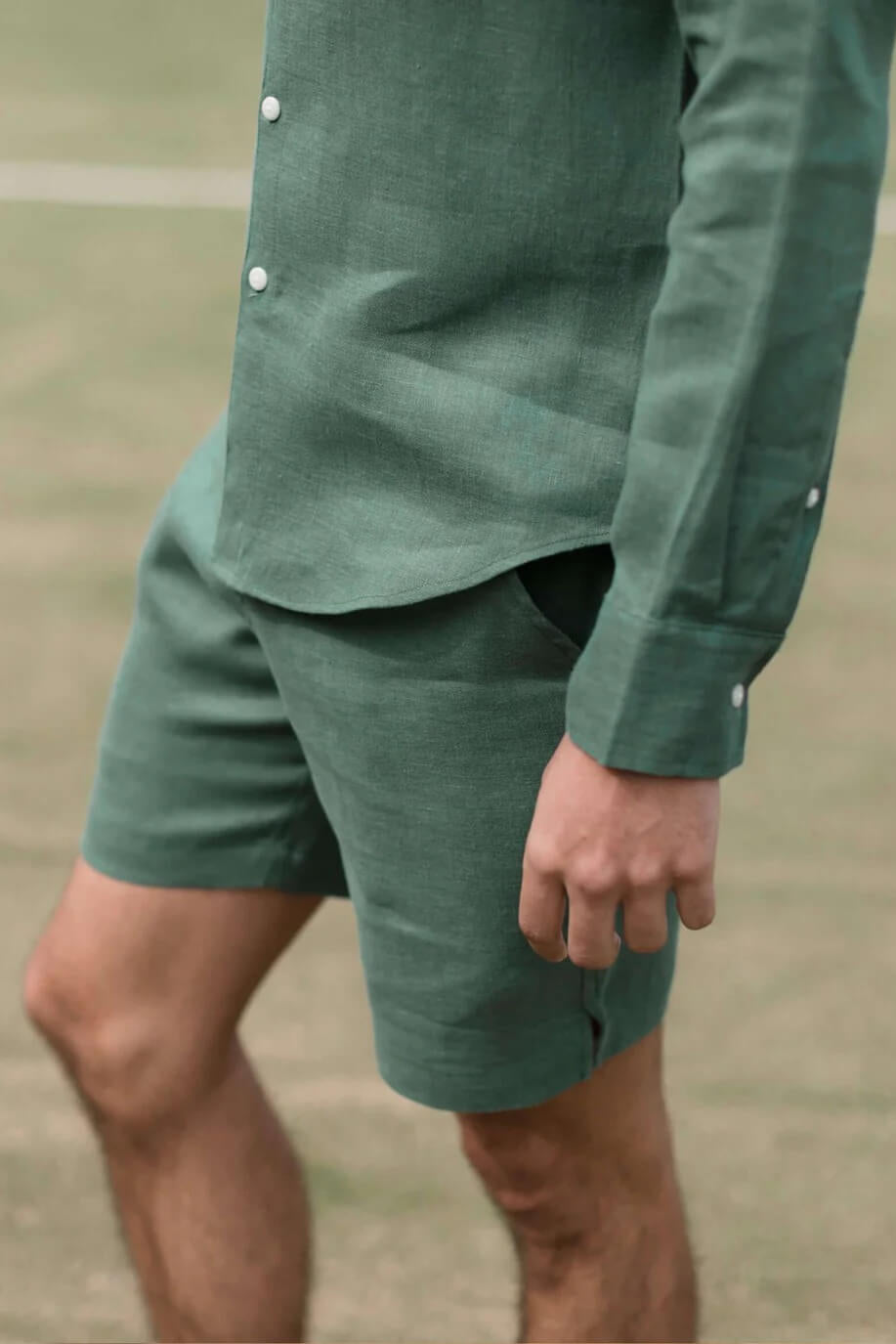 Alex Crane Bo Shorts in Pine lifestyle