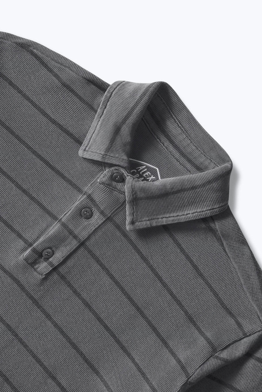 Alex Crane Caza Polo in Slate Rio close up
