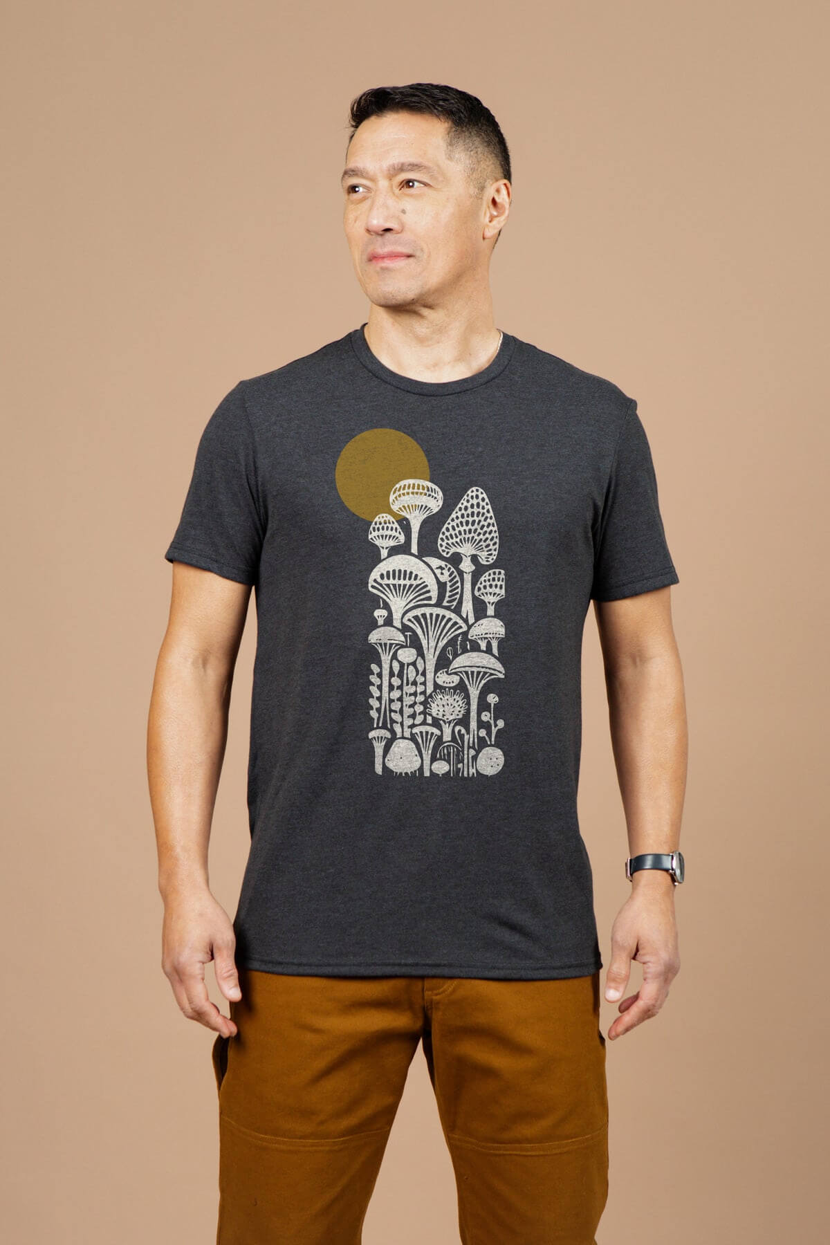 Bridge and Burn mycology tee in black