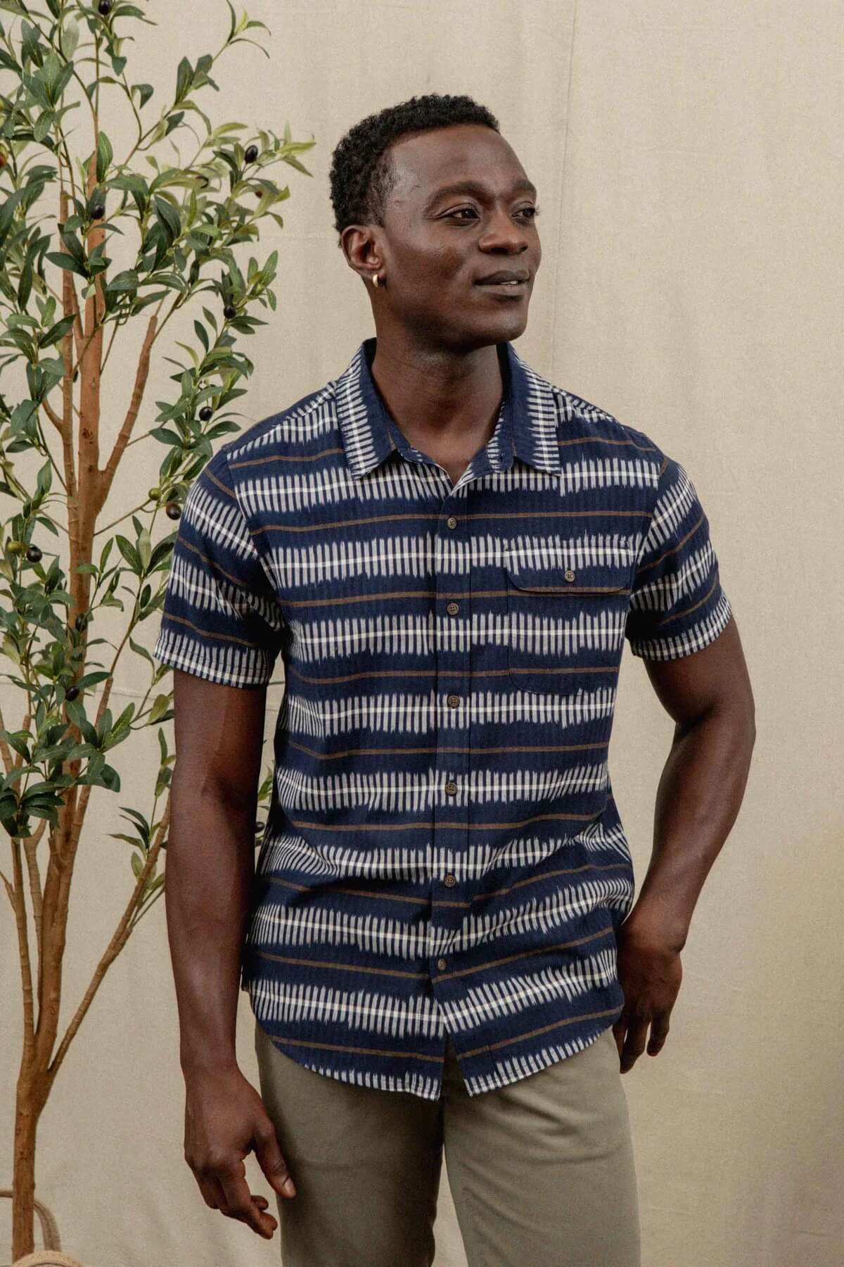 Bridge & Burn The Marten short sleeve Shirt in Dusk Mirage