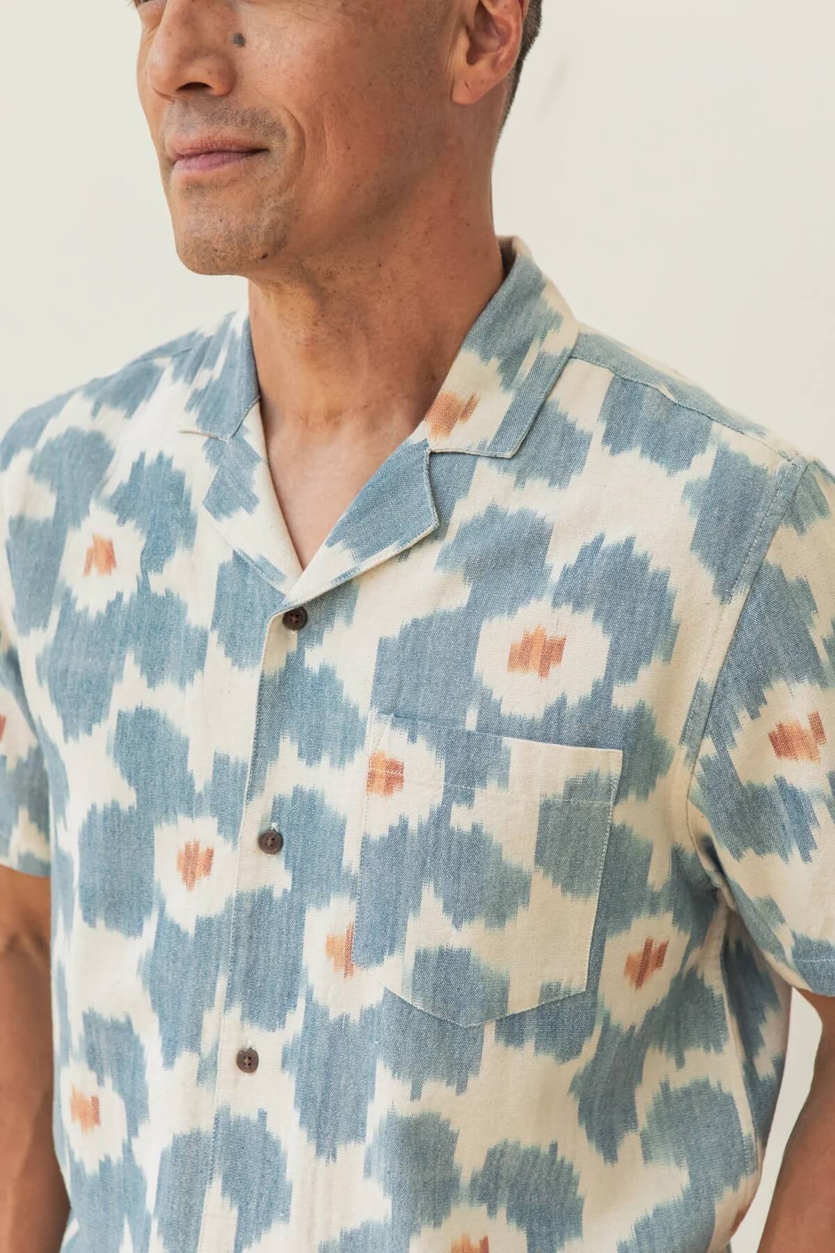 Bridge & Burn The Bodie Shirt Polar Blossom details
