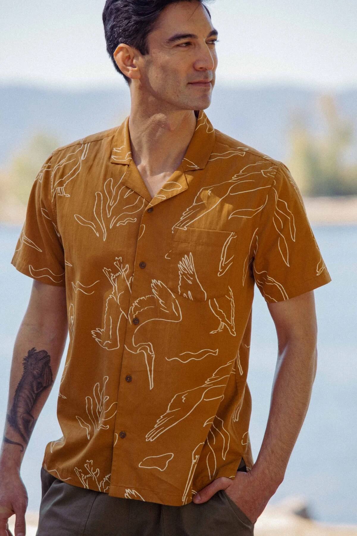 Bridge and burn The Bodie Shirt in Shoreflight