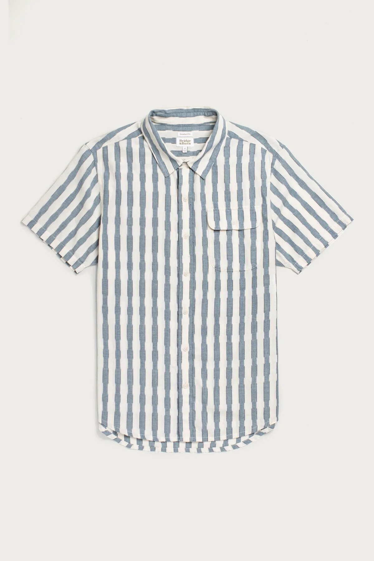 Bridge and burn The Marten Shirt in Beach Stripe flat product