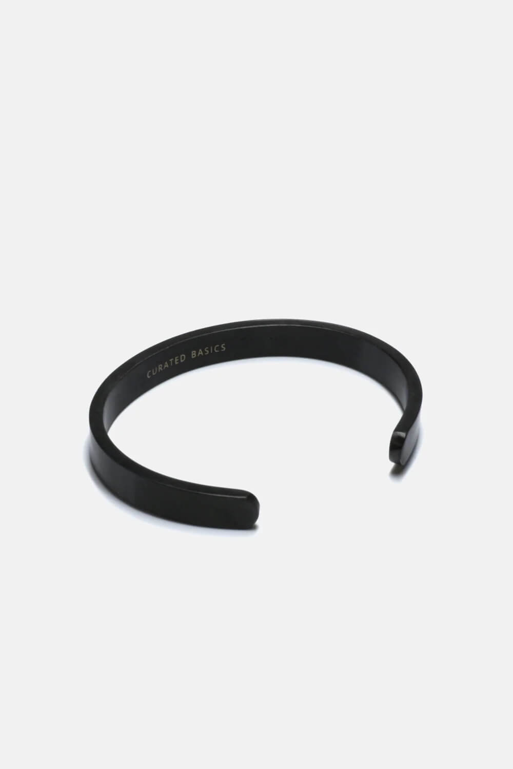 Curated Basics Wide Black Cuff back detail