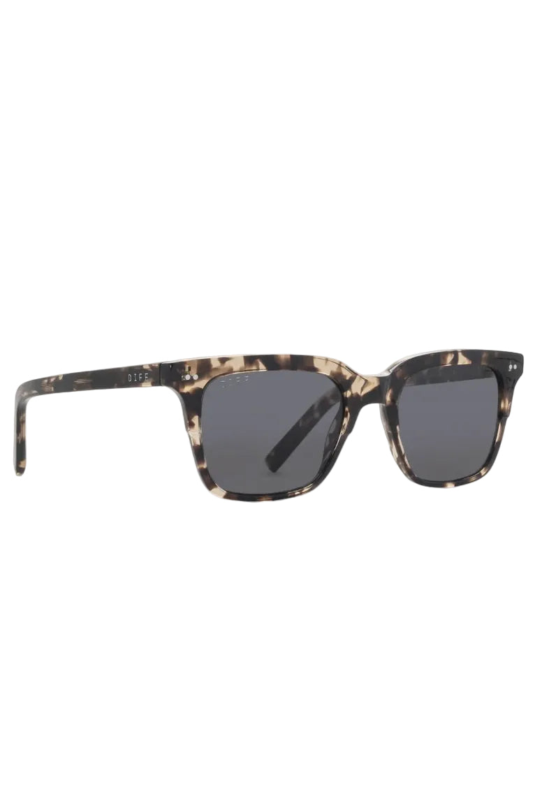 Billie Polarized Sunglasses in Espresso Tortoise + Grey by Diff Eyewear