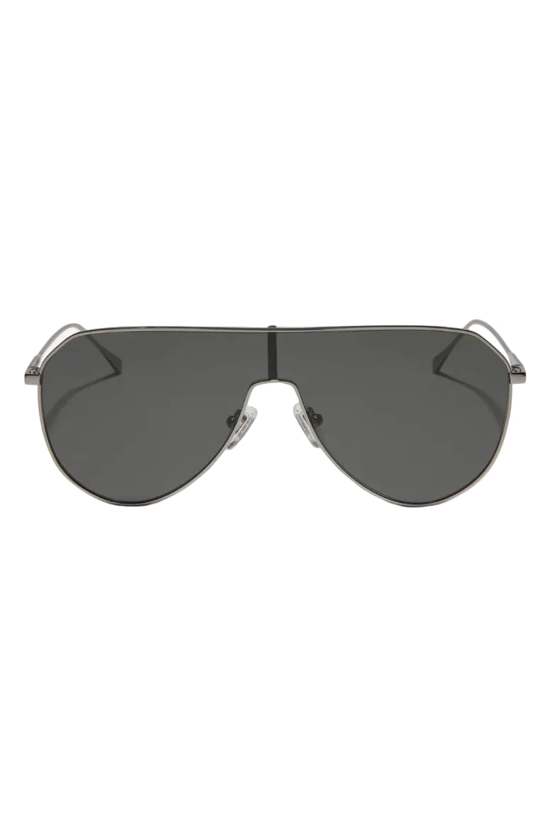 Diff Eyewear Dash Shield Sunglasses in Gunmetal Grey front