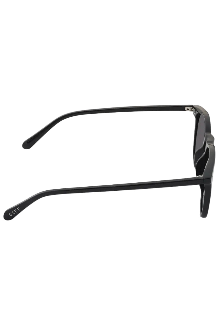 Diff Maxwell XL Polarized Sunglasses in Black/Grey side