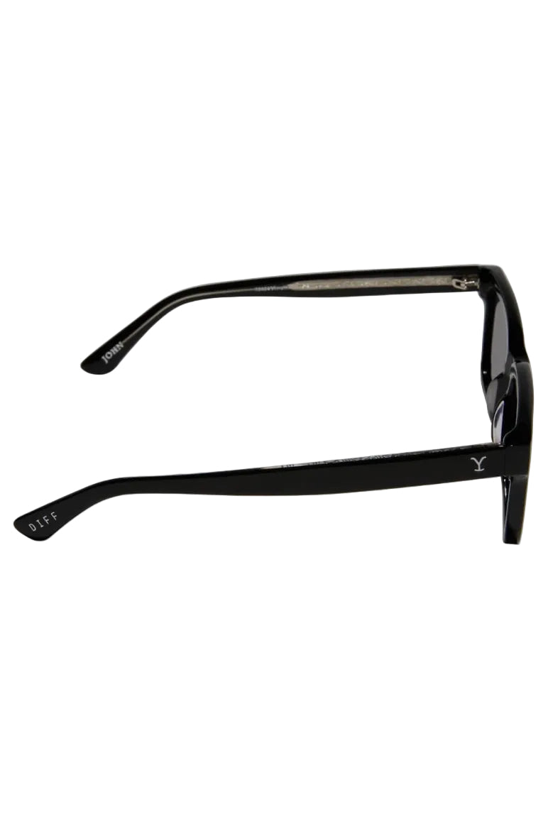 Diff Eyewear John Dutton in Black/Grey side view