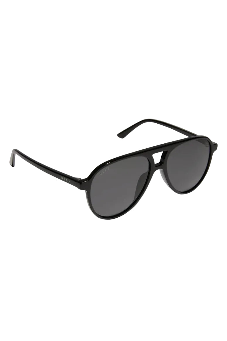 Diff Tosca II Polarized Sunglasses in Black/Grey