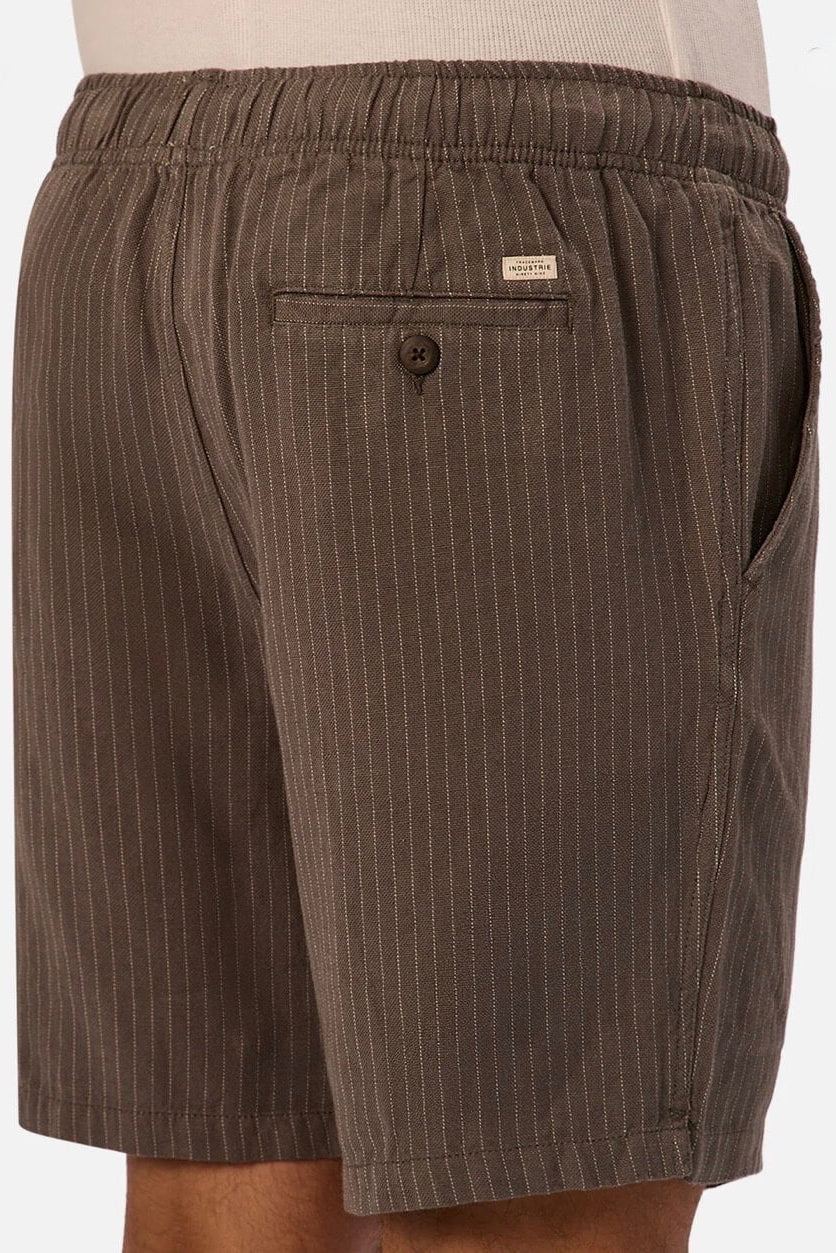 Industrie The Fontera Short in Oregano/Canvas back close up