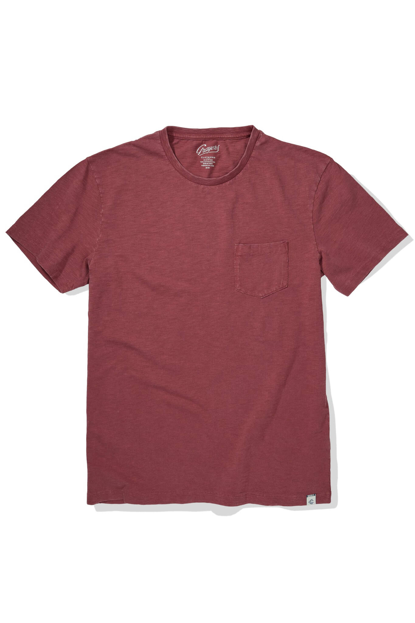 Grayers Sunwashed Tee in marsala