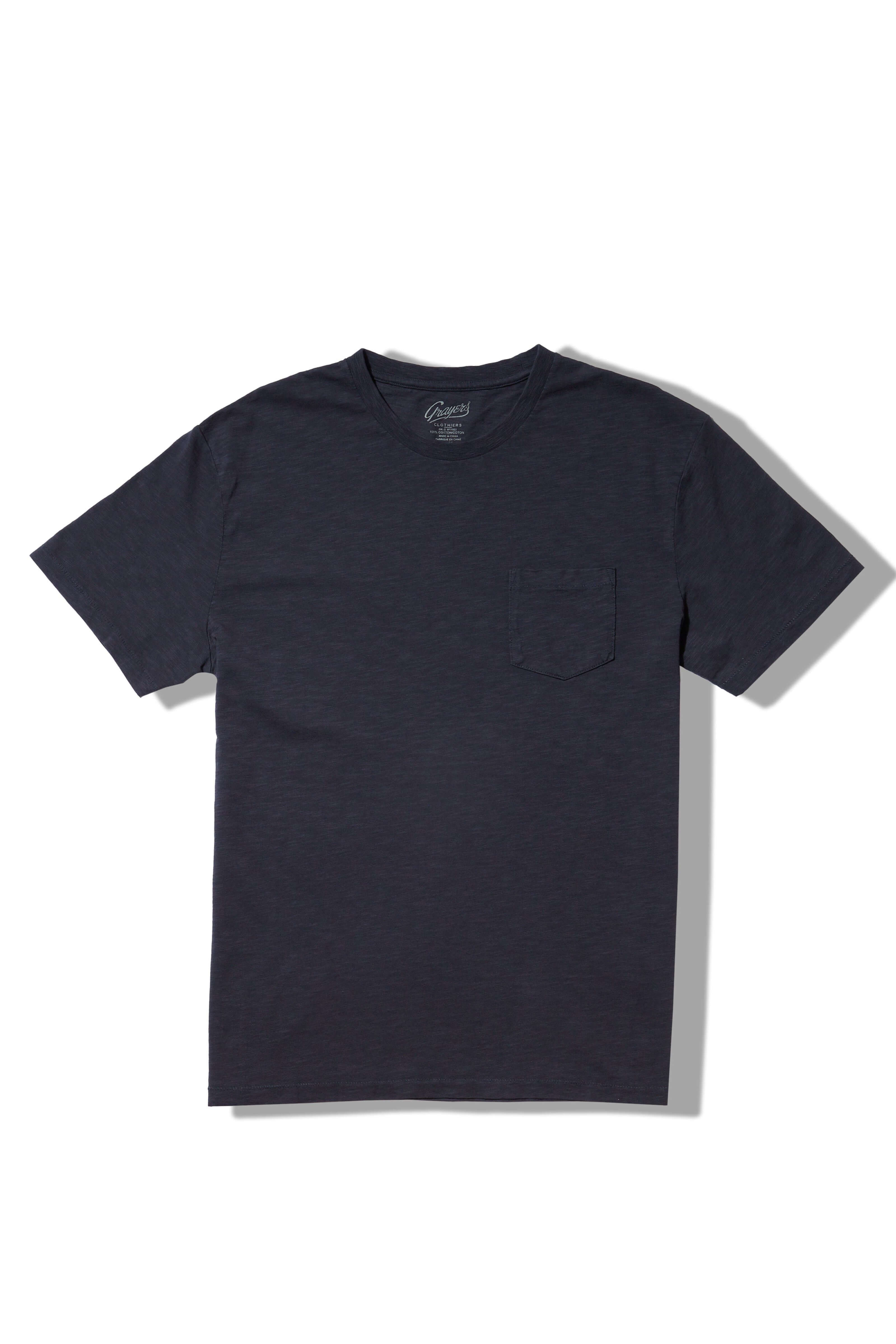 Grayers Sunwashed Tee in washed navy