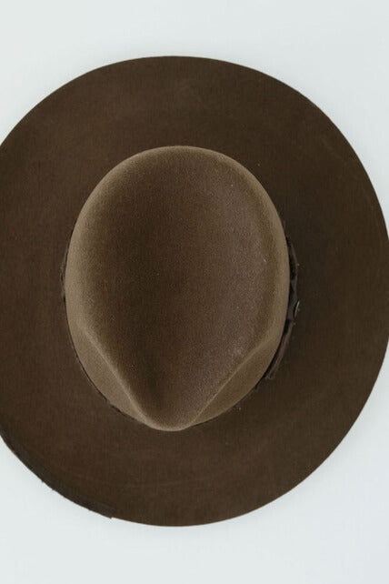 Gigi Pip Del Mar Fefora Hat in dark brown