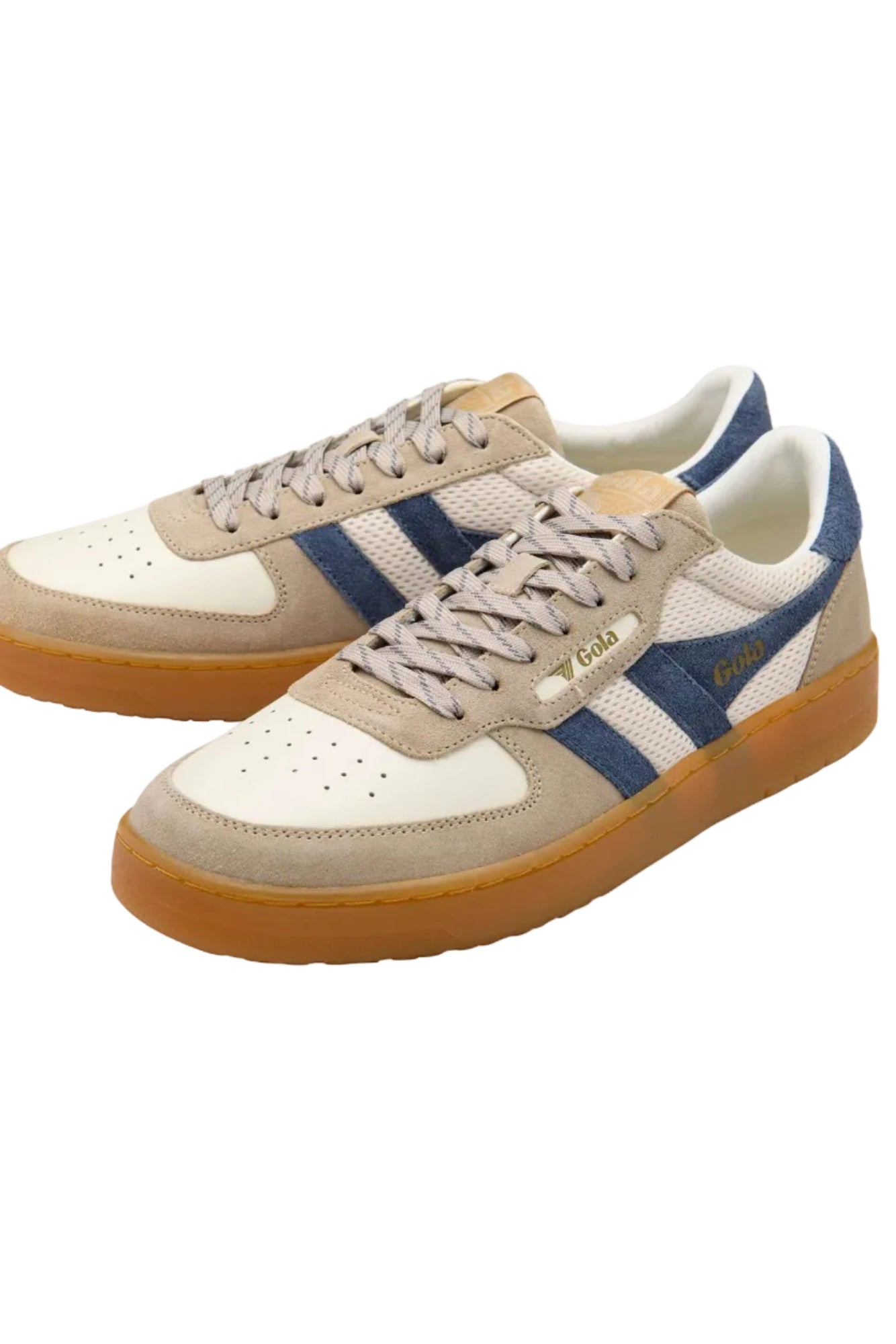 Pair of Gola Classics Men Shawk 83 Sneakers in OffWhite/Bone/Moonlight/Gum