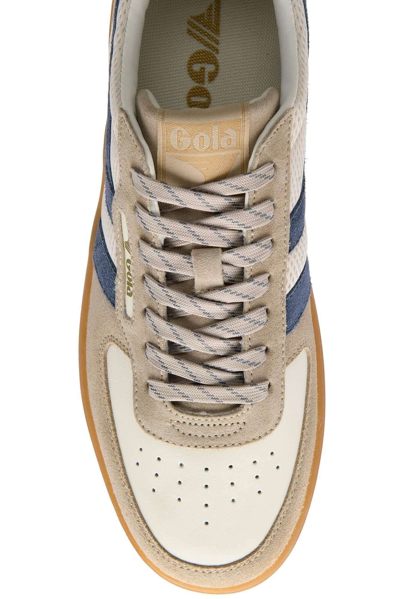 Pair of Gola Classics Mens hawk 83 Sneakers in OffWhite/Bone/Moonlight/Gum