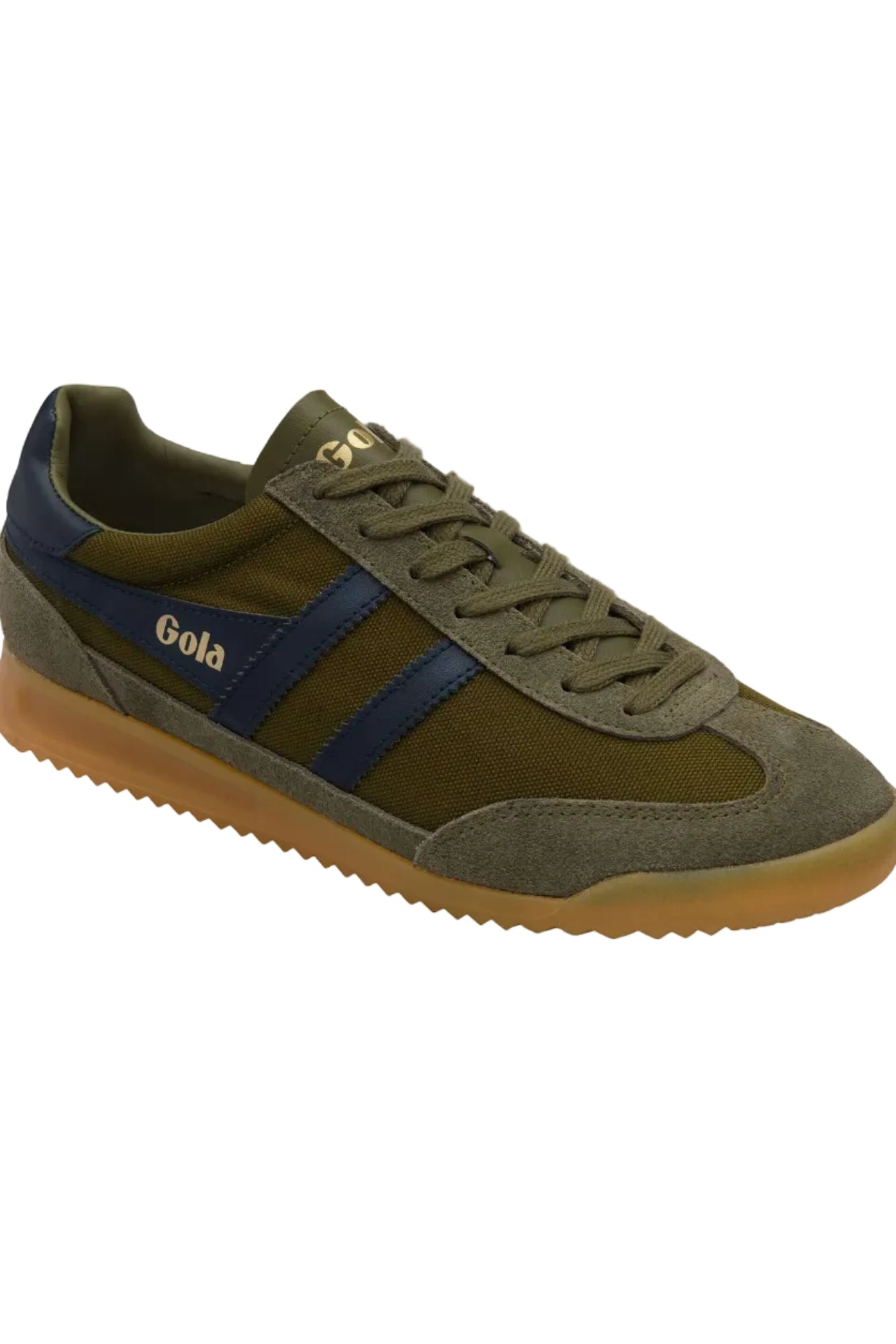 Pair of Gola Classics Men's Tornado Sneakers Khaki/Navy
