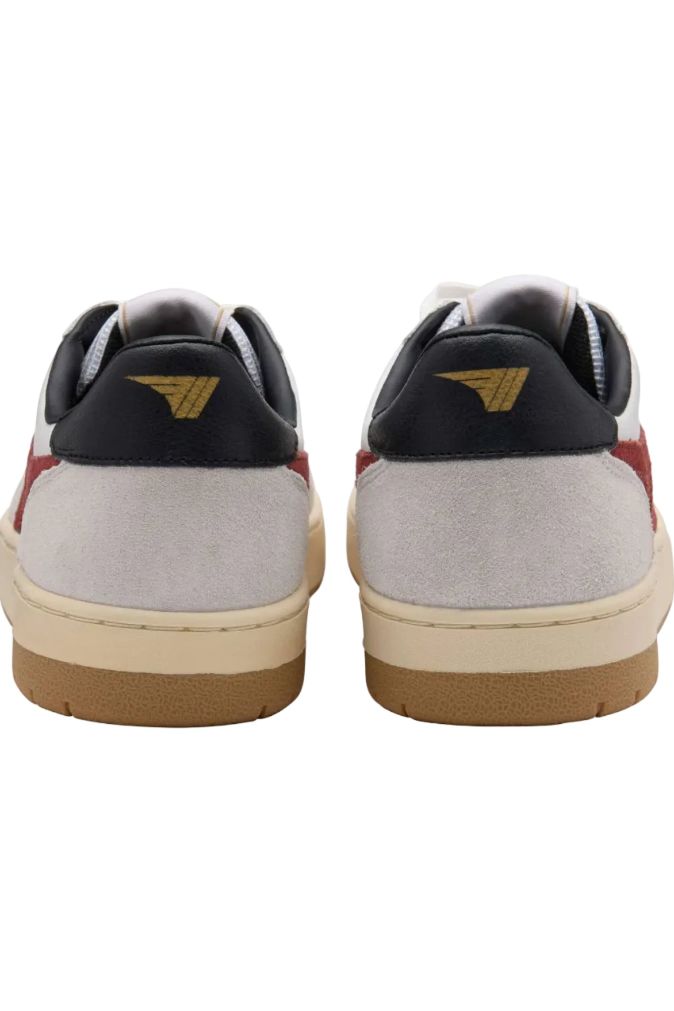 Gola Hawk Sneakers in White/RedOchre/ Black