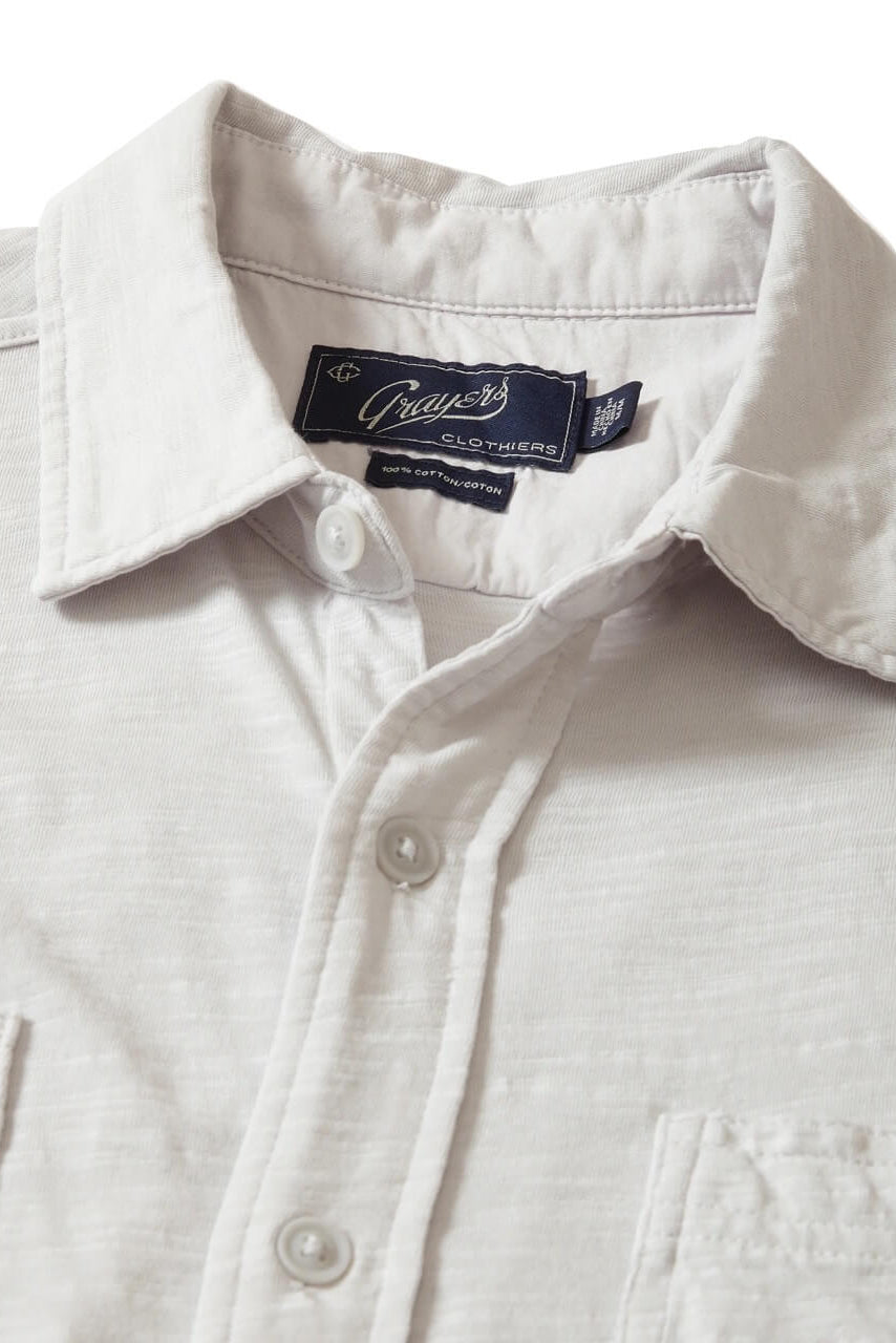 Flex Everyday Knit Short Sleeve Shirt Glacier Gray by Grayers
