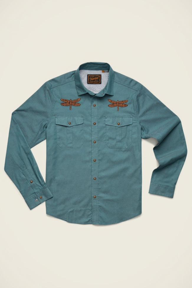 Howler Brothers Gaucho Snapshirt in Enter the Dragons