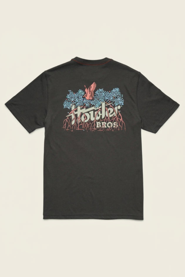 Howler Bros Electric Mangroves T Shirt in antique black