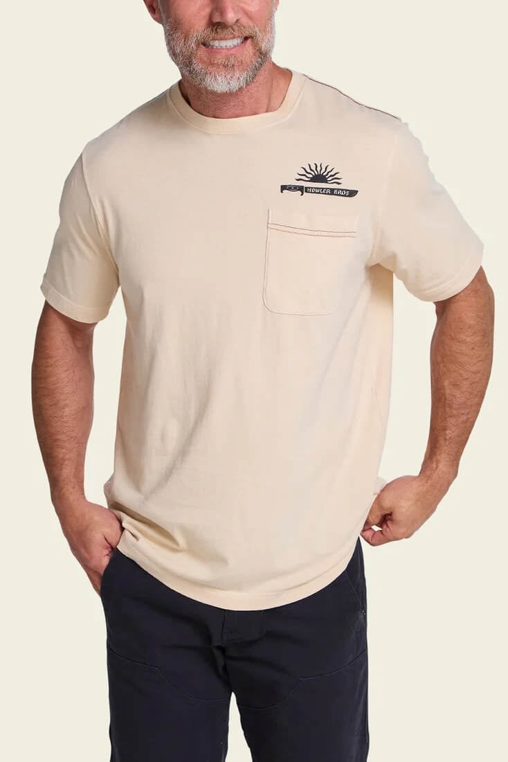 Howler Bros HB Machete Cotton T-Shirt in Sand
