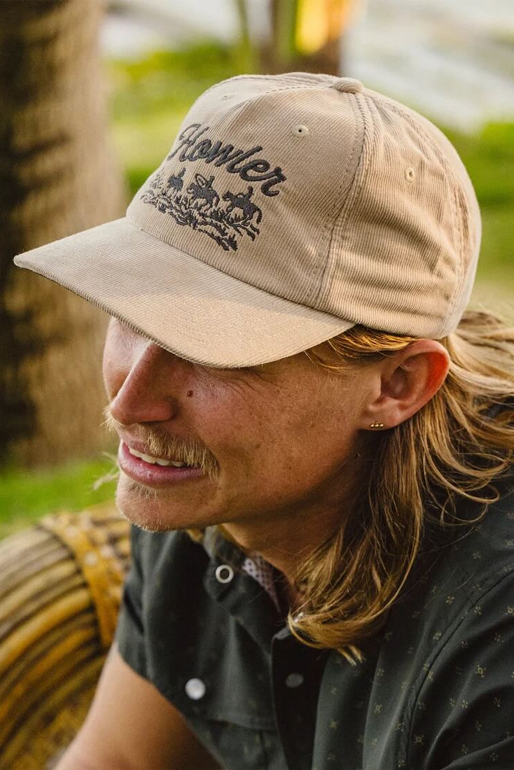 Howler Posse Standard Hat in Khaki Corduroy by Howler Bros