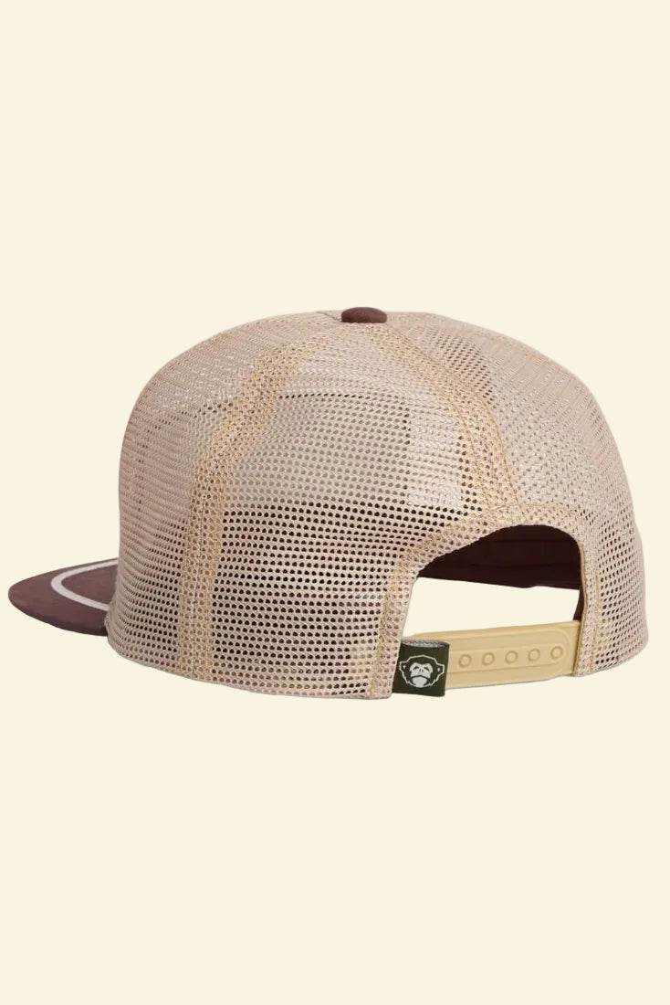 Howler Bros Osprey Prey Feedstore Snapback in khaki brown back detail