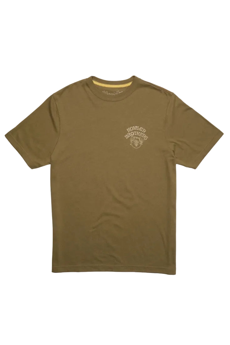 Howler Bros River Wizard T-Shirt in Ivy Green flat product