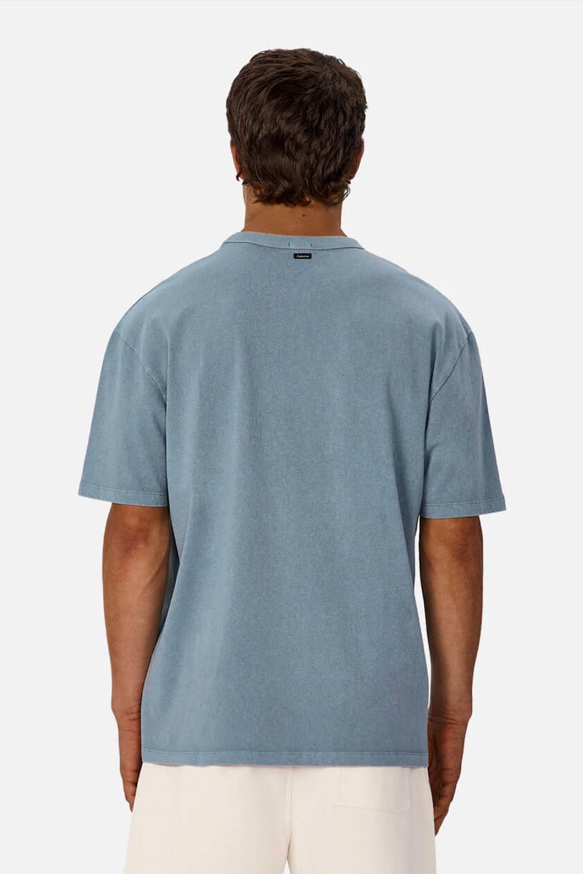 Industrie The Del Sur Tee in Dark Agean back fit