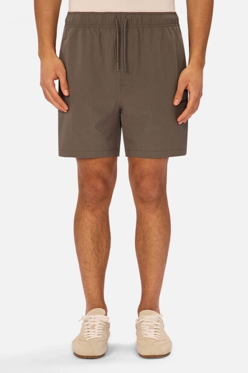 Industrie The New Seersucker Swim Short in Oregano