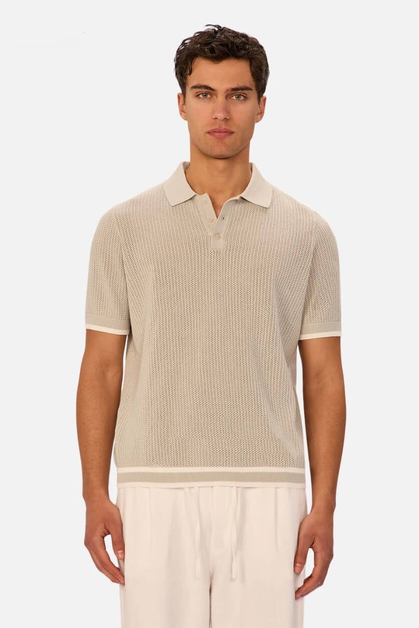 Industrie The Serrano Polo in Duck Egg-Chalik