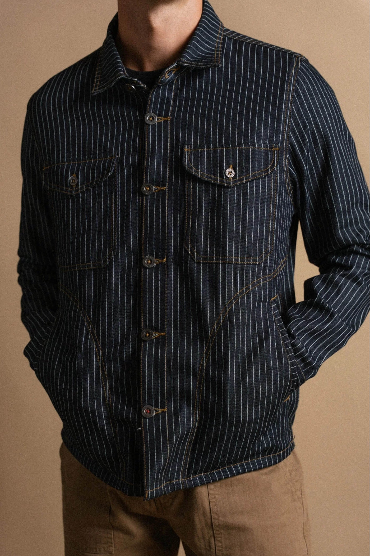 Iron & Resin Dogtown Shirt in Darkwash