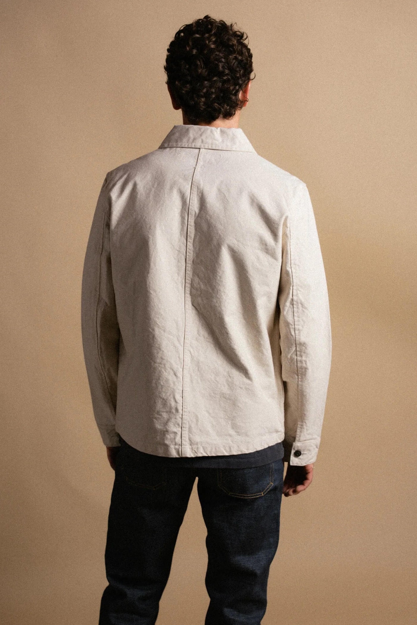 Iron & Resin Hill Jacket in Antique White back fit