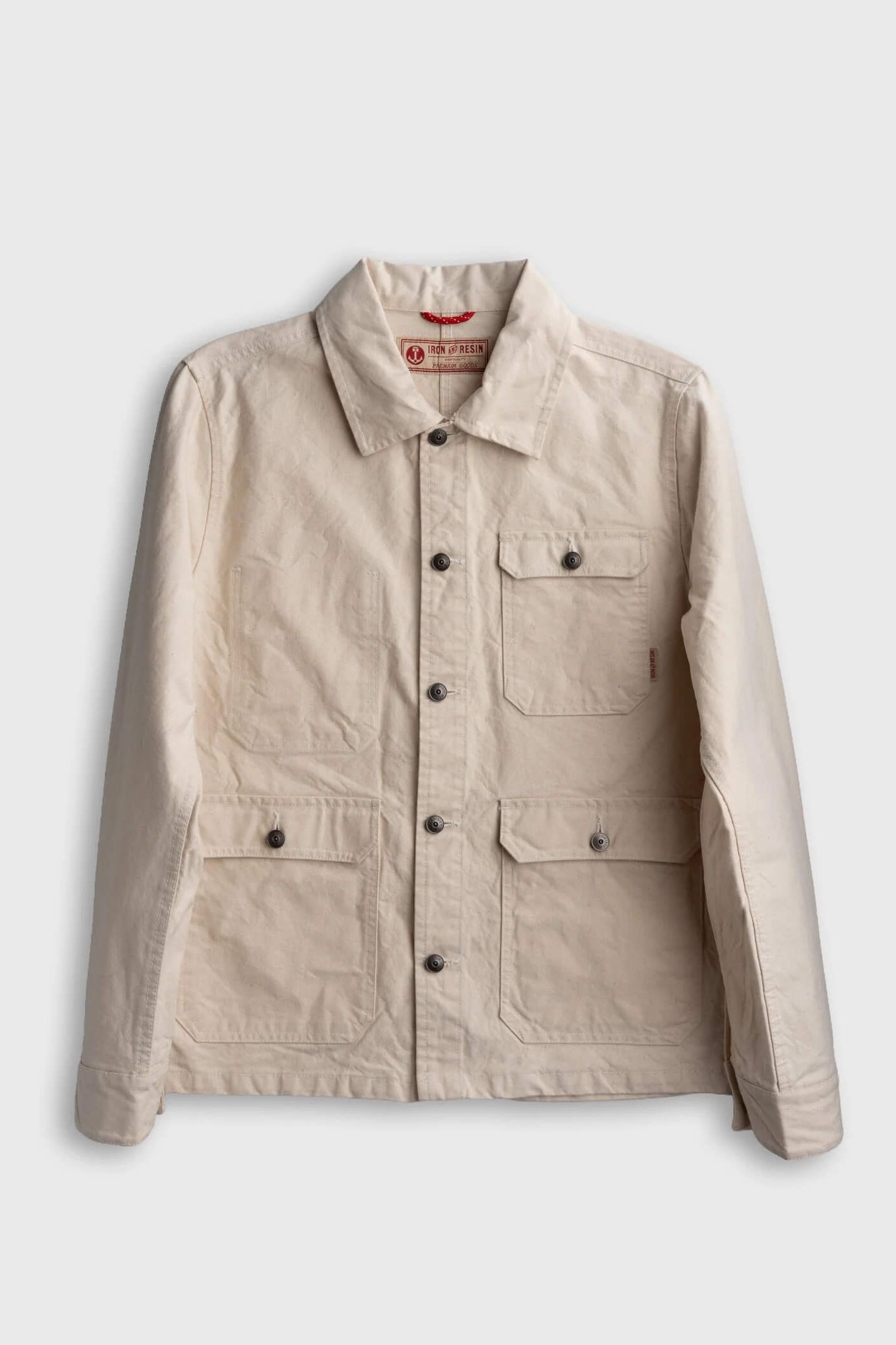 Iron & Resin Hill Jacket in Antique White flat product