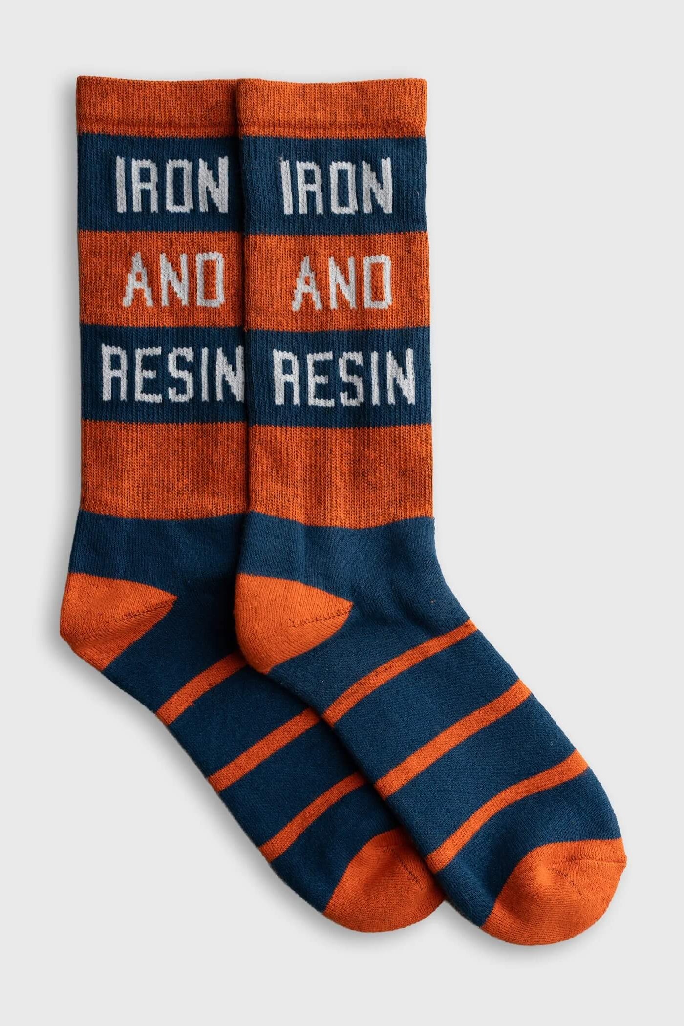 Iron & Resin INR Sock in Blue flat product
