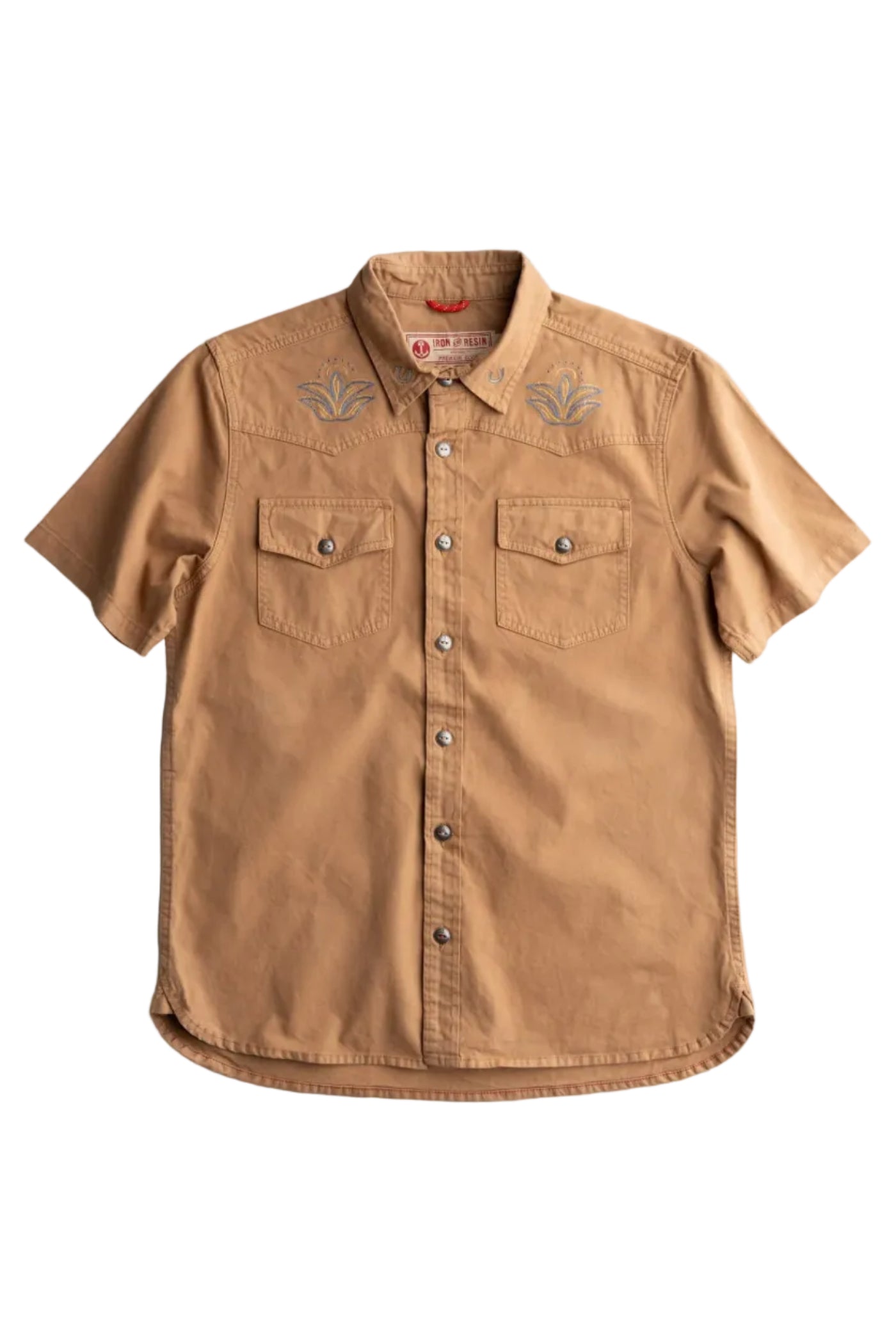 Iron & Resin Sapa Shirt in Beige flat product