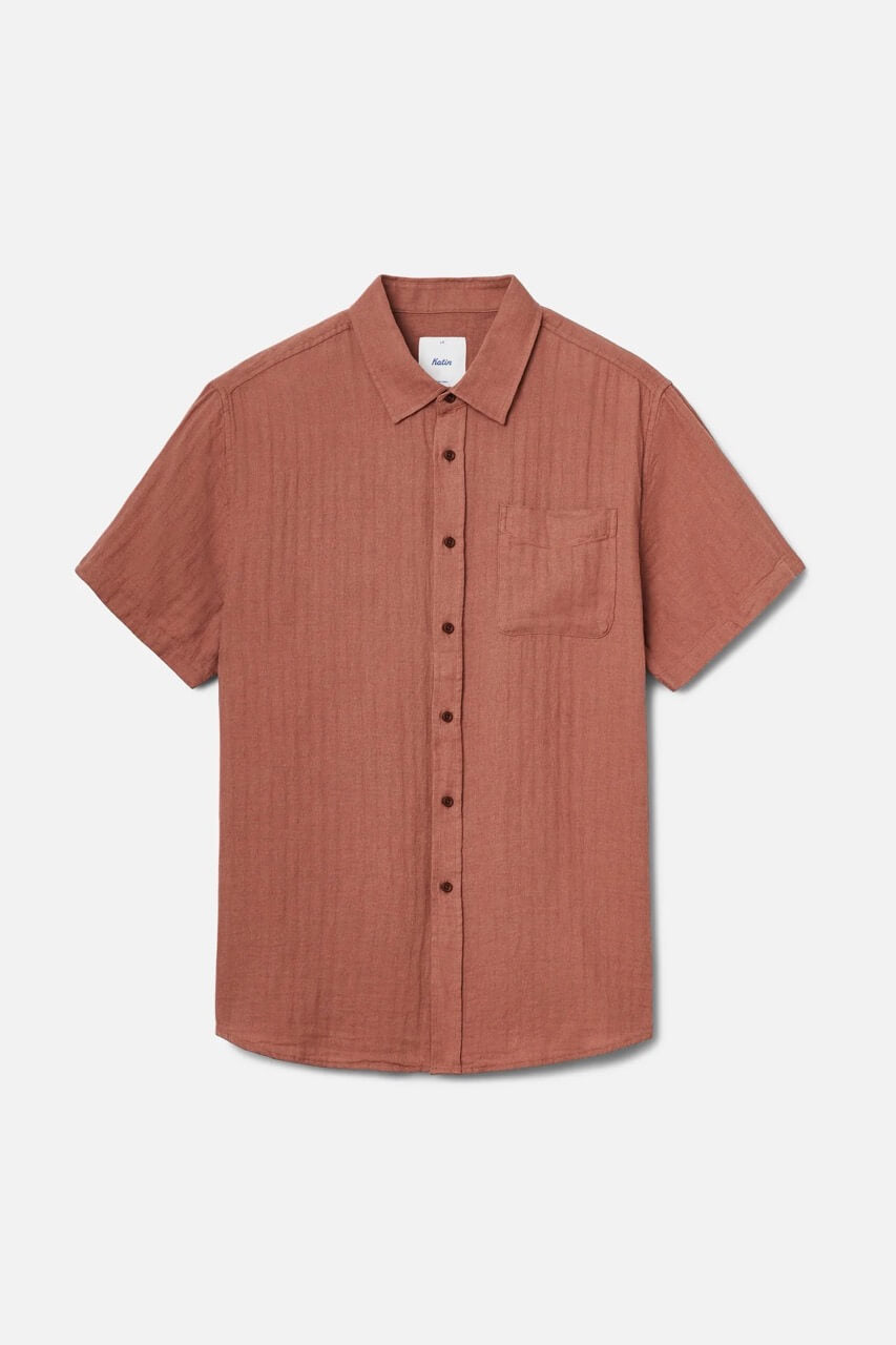 Katin Alan Solid Shirt in dark clay