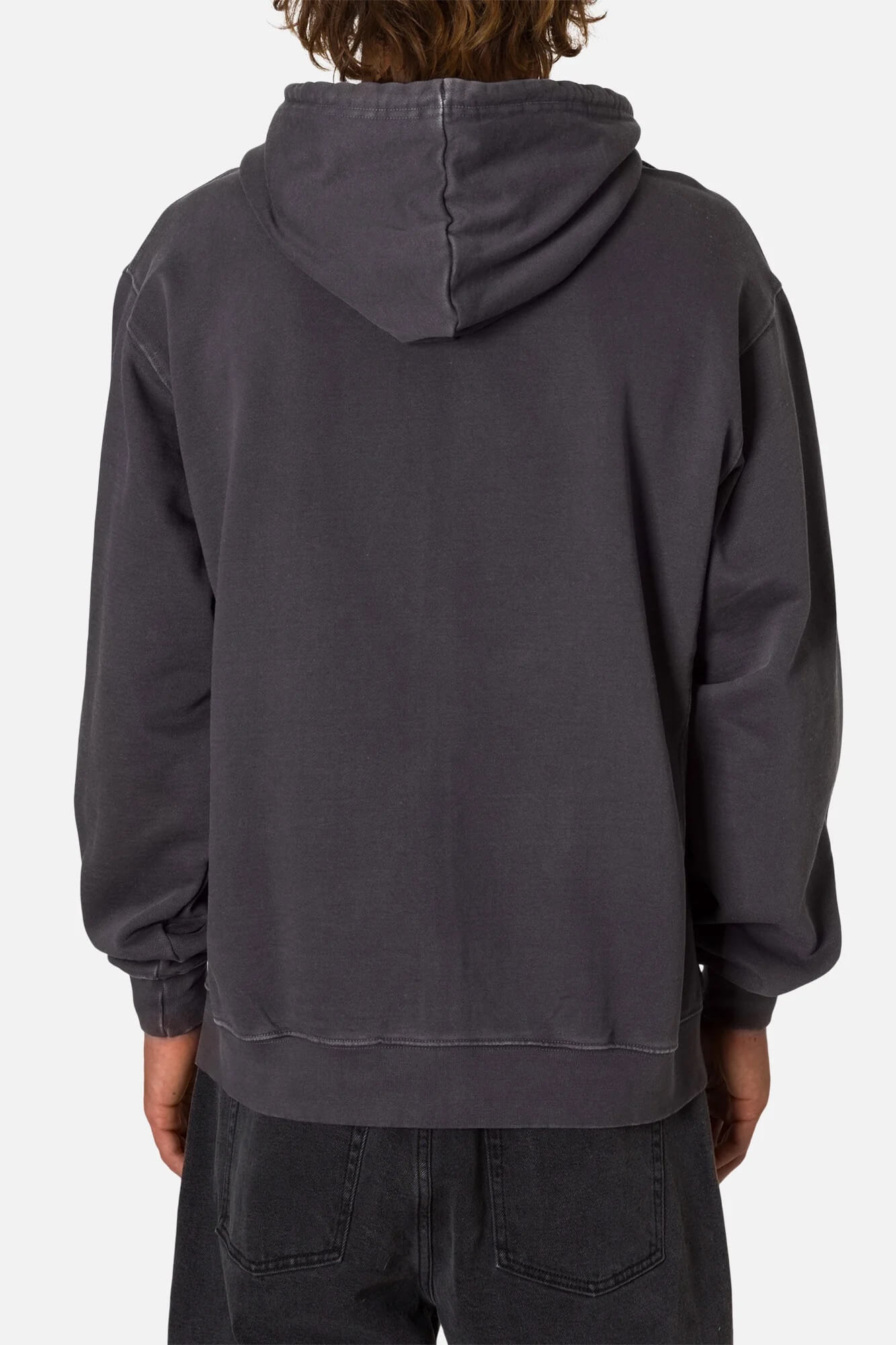 Katin EMBROIDERED FULL ZIP HOODIE in Sea Storm back fit