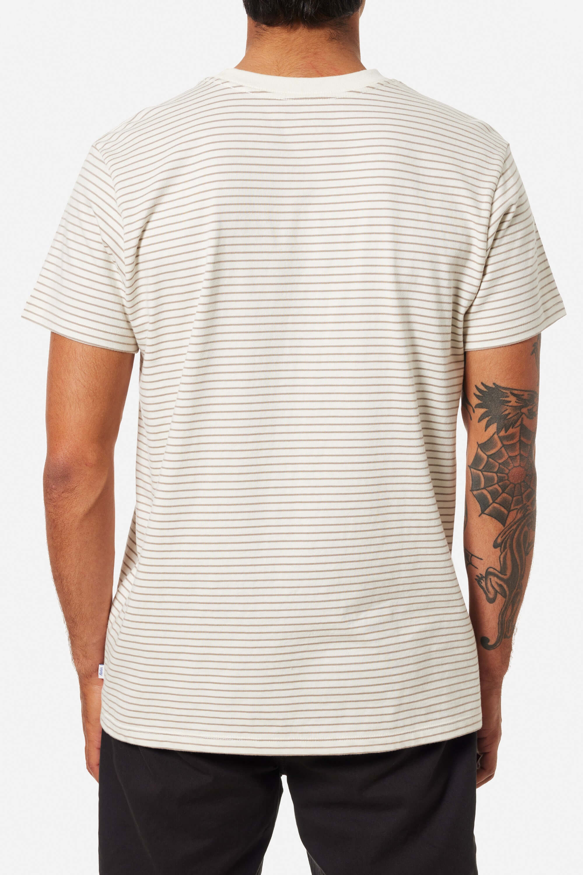 Katin Finley pocket tee in vapor grey back fit