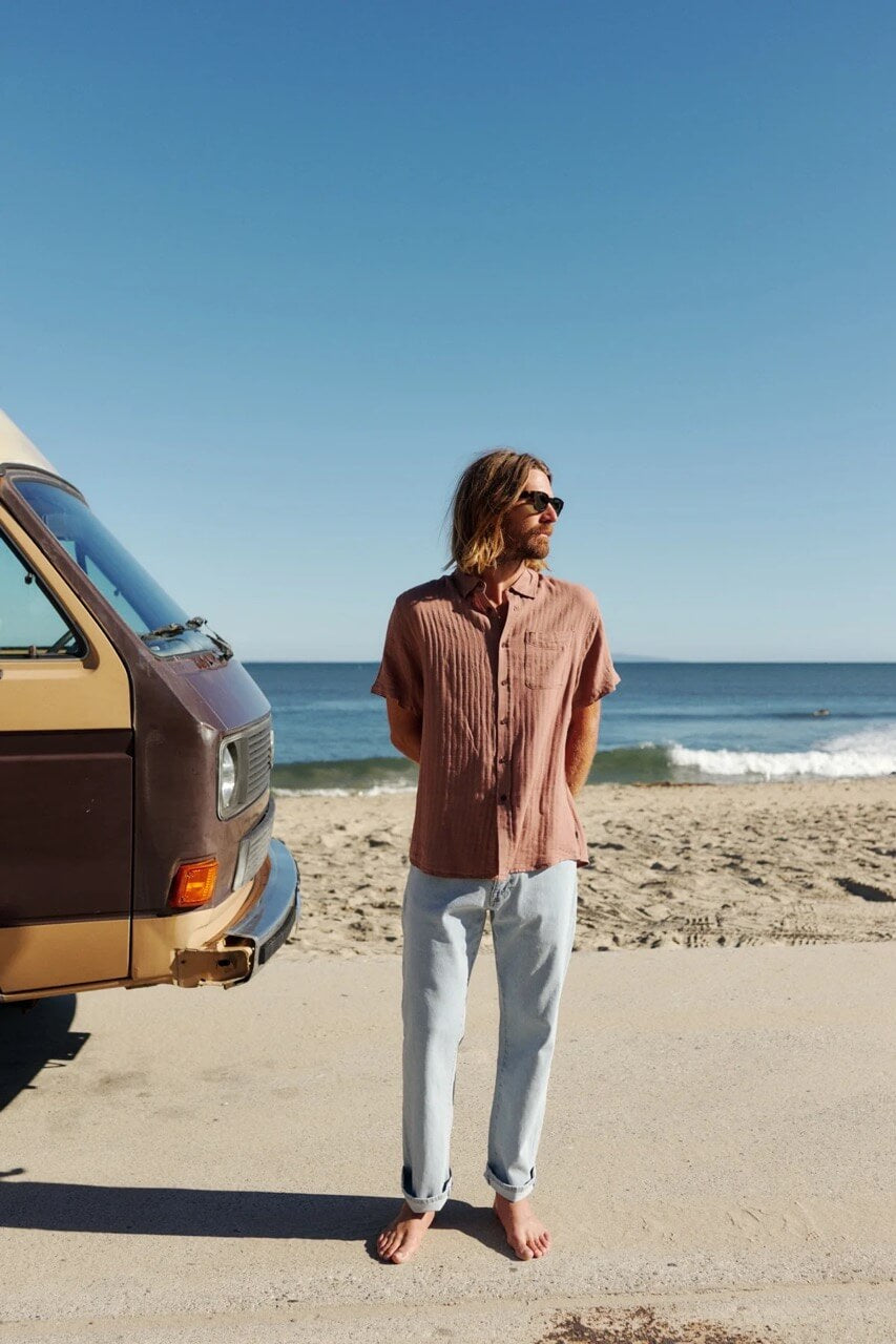 Katin Alan Solid Shirt in dark clay